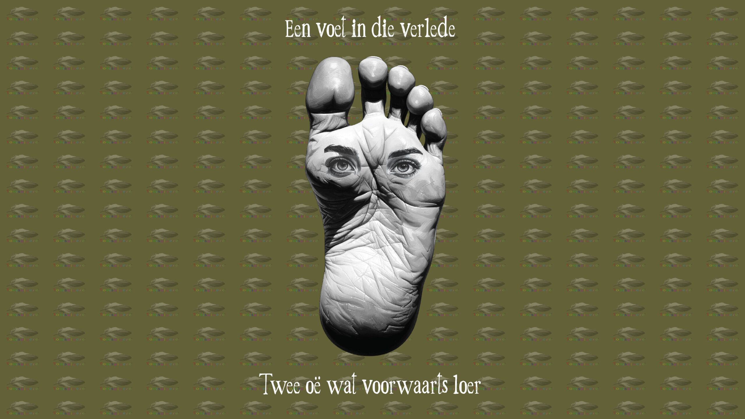 Een Voet in die Verlede Twee Oë wat Voorwaarts Loer